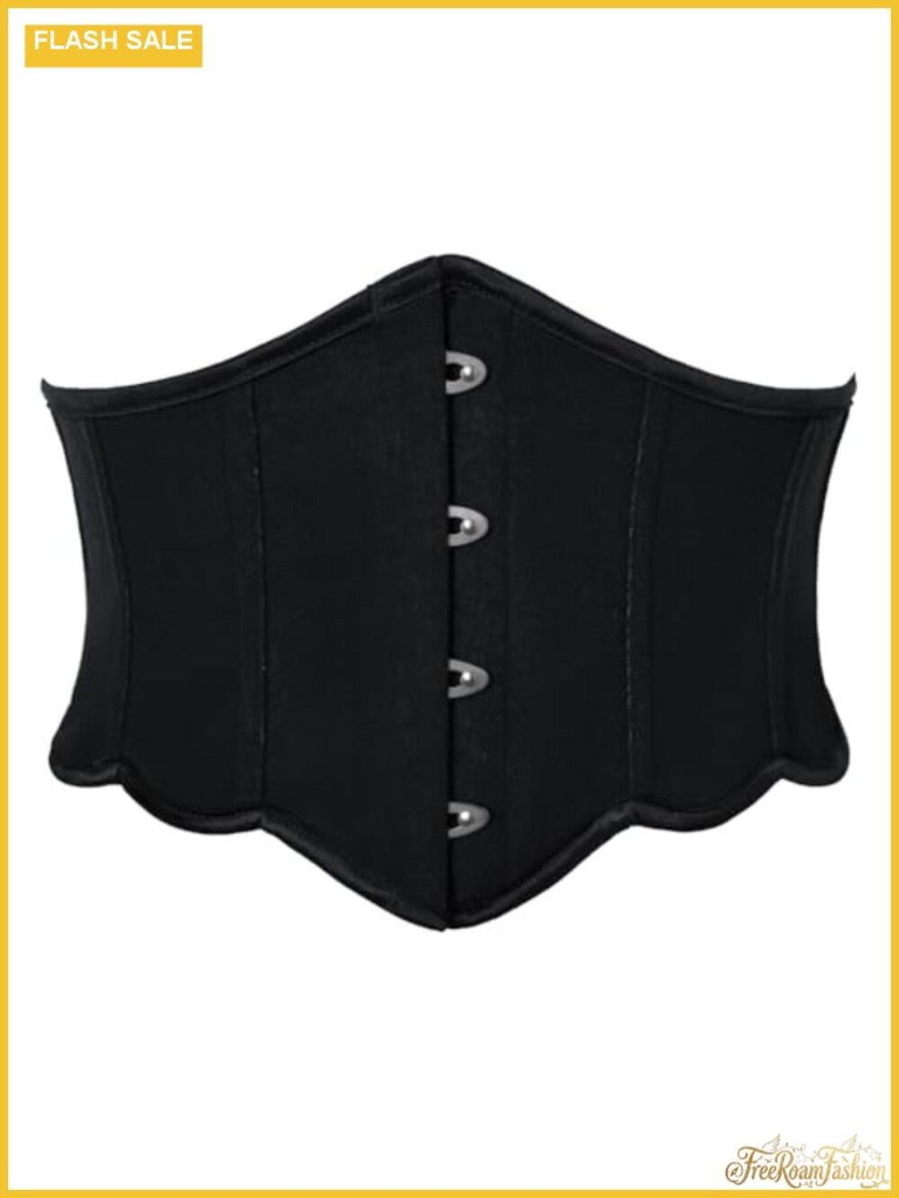 Renaissance Floral Underbust Corset Belt Lace Up Waist Cincher